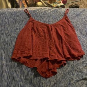 Crop top redish tank top
